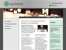Tablet Screenshot of bechtold-gmbh.de